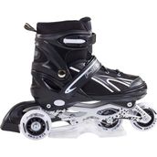 Furkan Toys F-Sports Ayarlabilir 2+2 Işıklı Metal Siyah Alıştırma Pateni