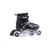 Furkan Toys F-Sports Ayarlabilir 2+2 Işıklı Metal Siyah Alıştırma Pateni