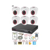 Fury 1412A 6 Kameralı 5MP 3.6 mm Lens 2MP Görüntü 1TB 6 Atom Led Gece Görüşlü Full HD Güvenlik Kamera