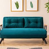 Futon Petrol Pafu Sando İkili Katlanır Pedli Yataklı Koltuk