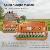 Fx100 Tam Otomatik Kuluçka Makinesi 100 Yumurta Kapasiteli | Yeni Nesil Halandırma | Otomatik Su Sis