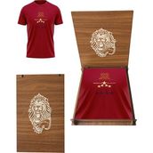 Galatasaray Aslan Ahşap Kutulu Lisanslı 2023 Şampiyonluk Çocuk T-Shirt