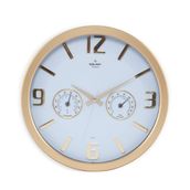Galaxy 705-B Gold Termometreli Duvar Saati
