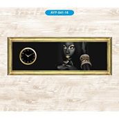 Galaxy AYP-541-16 Dekoratif Bilezikli Kadın Tablo Duvar Saati