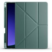 Galaxy Tab S10 Lite / S10 Fe / S9 Fe 10.9" Uyumlu Tablet Kılıfı – Manyetik Akıllı Kapak, Kalem Bölmeli, Katlanabilir Standlı, Premium Deri Dokulu Koruma - Koyu Yeşil
