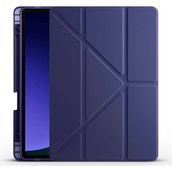Galaxy Tab S10 Lite / S10 Fe / S9 Fe 10.9" Uyumlu Tablet Kılıfı – Manyetik Akıllı Kapak, Kalem Bölmeli, Katlanabilir Standlı, Premium Deri Dokulu Koruma - Lacivert