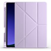Galaxy Tab S10 Lite / S10 Fe / S9 Fe 10.9" Uyumlu Tablet Kılıfı – Manyetik Akıllı Kapak, Kalem Bölmeli, Katlanabilir Standlı, Premium Deri Dokulu Koruma - Mor