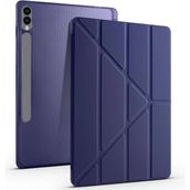 Galaxy Tab S10 Plus X820 12.4 Inç Uyumlu Kalemlikli Katlanabilir Smart Cover Tablet Kılıf – Standlı, Darbe Emici Koruma, Ince ve Hafif Tasarım - Lacivert