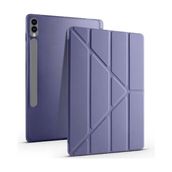 Galaxy Tab S10 Plus X820 12.4 Inç Uyumlu Kalemlikli Katlanabilir Smart Cover Tablet Kılıf – Standlı, Darbe Emici Koruma, Ince ve Hafif Tasarım - Lavanta