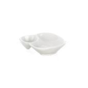 Galeri Kristal 11x8 cm Ultraform Porselen İki Bölmeli Sosluk