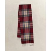GANT Unisex Bordo Yünlü Kareli Atkı