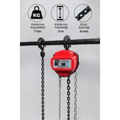 GAP Tools Zincirli Caraskallar 1ton 5metre GPC-1T5M