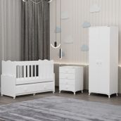 Garaj Home Elegant Yıldız 2 Bebek Odası Takımı - Beyaz