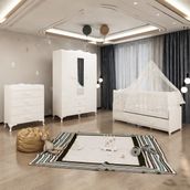 Garaj Home Melina Bebek Odası Takımı - Yatak ve Uyku Seti Kombinli-Uyku Seti-Beyaz