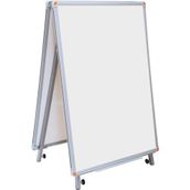 Garanti 40X55 cm Çift Taralı Teleskopik Ayaklı Beyaz Yazı Tahtası