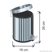 Garanti Metal 1001 3 lt Pedallı Çöp Kovası