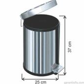 Garanti Metal 1003 12 lt Pedallı Çöp Kovası