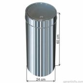 Garanti Metal 1324 27 lt Dokunmatik İtme Kapaklı Çöp Kovası