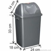 Garanti Metal 7402 16 lt Plastik Çatı Kapaklı Çöp Kovası
