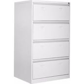 Garanti Metal 84x62x133 h Dört Geniş Çekmeceli Metal Kartoteks Askılı Dosya Dolabı
