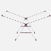 Gazzella 173 cm Mini Plus Bordo Gri Kanatlı Katlanabilir Çelik Çamaşır Kurutmalık