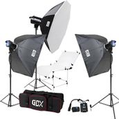 GDX BM400 3’lü Paraflaş Seti 1200Ws + 100x200cm Dev Çekim Masalı Komple Stüdyo Seti