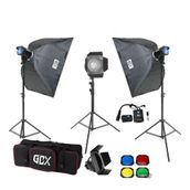 GDX BM400 II W/S 3'lü 400 W Stüdyo Paraflaş Softbox Kit