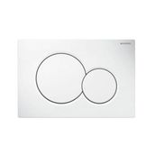 Geberit 115.035.11.1 Alpha01 Çift Basmalı Beyaz Kumanda Kapağı