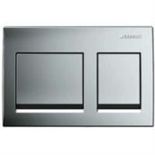 Geberit 115.045.46.5 Alpha 35 Çift Basmalı Mat Krom Kumanda Kapağı