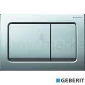 Geberit Alpha30 115.055.21.1 Parlak Krom Çift Basmalı Kumanda Kapağı