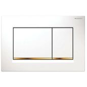 Geberit Sigma30 115.883.KK.1 Beyaz-Altın-Beyaz Çift Basmalı Kumanda Kapağı