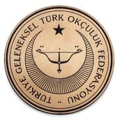 Geleneksel Türk Okçuluk Federasyonu Deri Peç - Arma - Askeri Patch