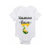 Genel Halasının Ballısı Baskılı Beyaz Bebek Body