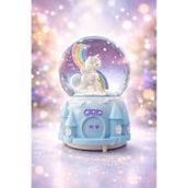 GenelTedarik Unicorn Kar Küresi Müzikli Işıklı – Dekoratif Masa & Çocuk Odası Gece Lambası, Hediyelik