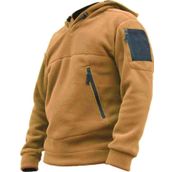 Genius Store Kompat Tactical Kahverengi Kapüşonlu Outdoor Erkek Polar