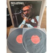 Georges Moustakı - Live En Bobino 1975 Japonya Basım - Double Lp Plak Albüm - Obi’siz 2. El