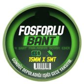 Geseus Kendinden Yapışkanlı Fosforlu Bant Gündüz Depoladığı Işığı Gece Yansıtır15mmx5mt