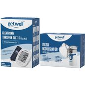 Getwell (Avantaj Pk 3) Konuşan Üst Koldan Tansiyon Aleti - Ölçme Cihazı / Mesh Nebulizatör Şarjlı
