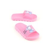 Gezer Kız Çocuk Yazlık Best Friend Bunny PU Rahat Taban Ev Banyo Havuz Plaj Terlik