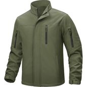 Ghassy Co Softshell Haki Dik Yaka Polar Erkek Mont