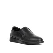 Ghattix 907 Siyah Hakiki Deri Kaymaz Taban Kışlık Erkek Günlük Ayakkabı