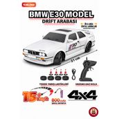giffy Oyuncak BMW E30 Drift Araba 4x4 Uzaktan Kumandalı Araba 2.4GHz Şarjlı LED Işıklı 15 Km Hız Araba