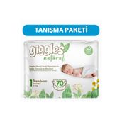 Giggles Natural No:1 Yenidoğan 70 Adet Bebek Bezi
