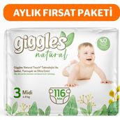 Giggles Natural No:3 Midi 116 Adet Bebek Bezi