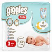 Giggles Pants No:3 Midi 102 Adet Külot Bebek Bezi