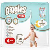 Giggles Pants No:4 Maxi 90 Adet Külot Bebek Bezi
