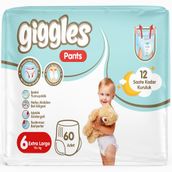 Giggles Pants No:6 XLarge 60 Adet Külot Bebek Bezi