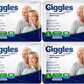 Giggles Yetişkin Bel Bantlı Tekstil Yüzey Büyük Large L 120 Adet Hasta Bezi