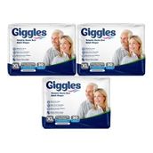 Giggles Yetişkin Bel Bantlı Tekstil Yüzey XL 3x30 Adet Hasta Bezi