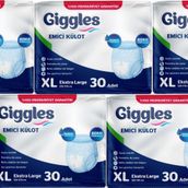 Giggles Yetişkin Emici Külot Ekstra Büyük XL 150 Adet Hasta Bezi